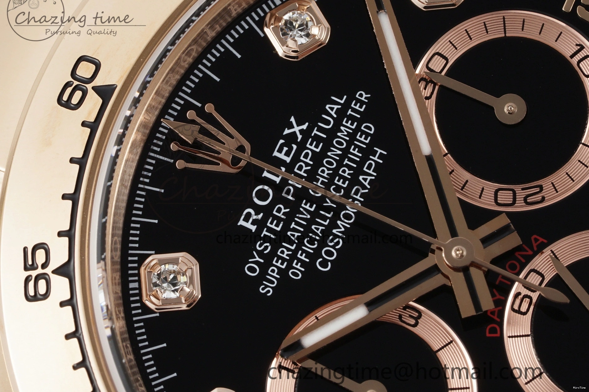 MiroTime 1227 Daytona 116505 BTF 1:1 Best Edition Black Diamonds Dial on RG Bracelet SA Snug 2118